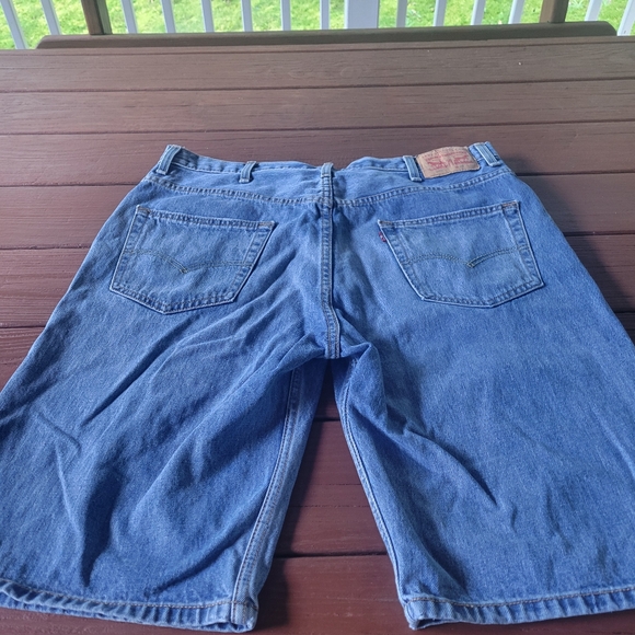 Men's Levi's 569 Blue Denim Shorts 38" - Picture 3 of 8